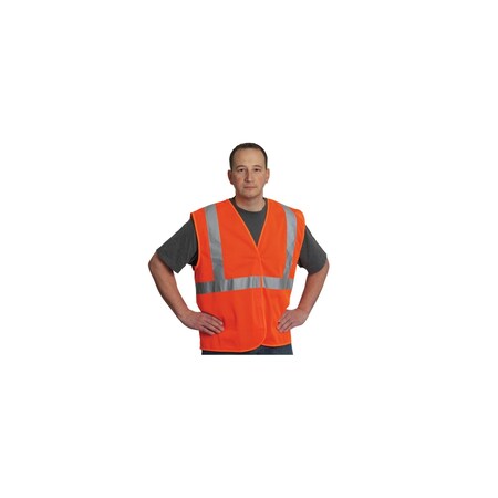 Pip CLASS 2 MESH VEST, NO POCKETSH&L CLOSURE, 2IN. TAPE, OR, PK 50 302-MVGOR-3X